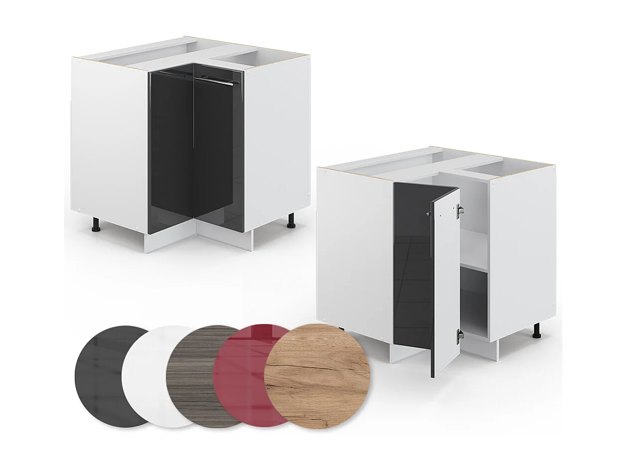 Meuble dangle anthracite haute brillance 80.5x51.6x82 fame-line