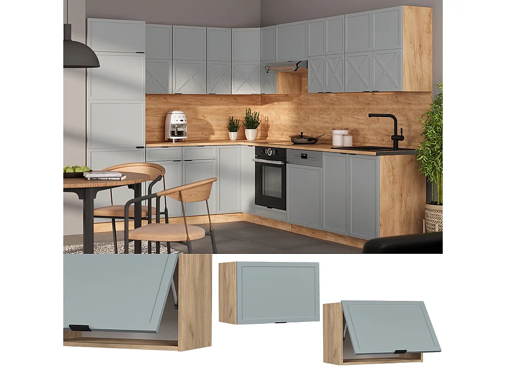 Väggskåp ljusblågrå 60x34.1x40 fame-line