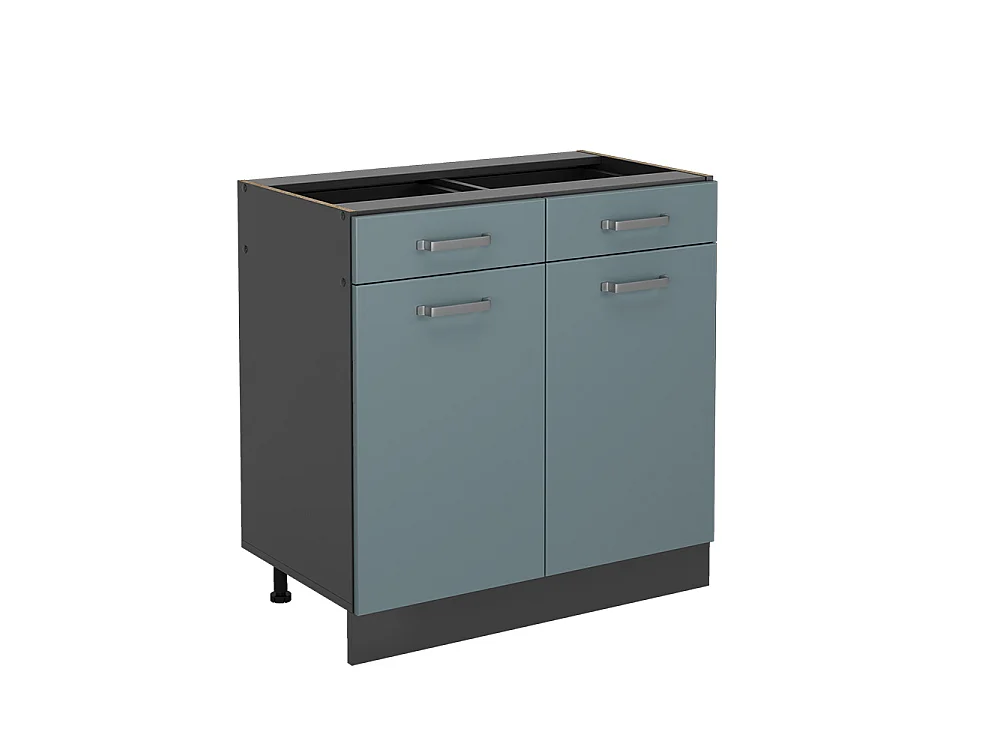 Meuble cuisine bleu-gris 80x46x81.6 r-line