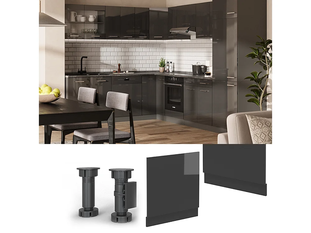 Panel frontal antracita alto brillo 60x1.6x57.2 r-line