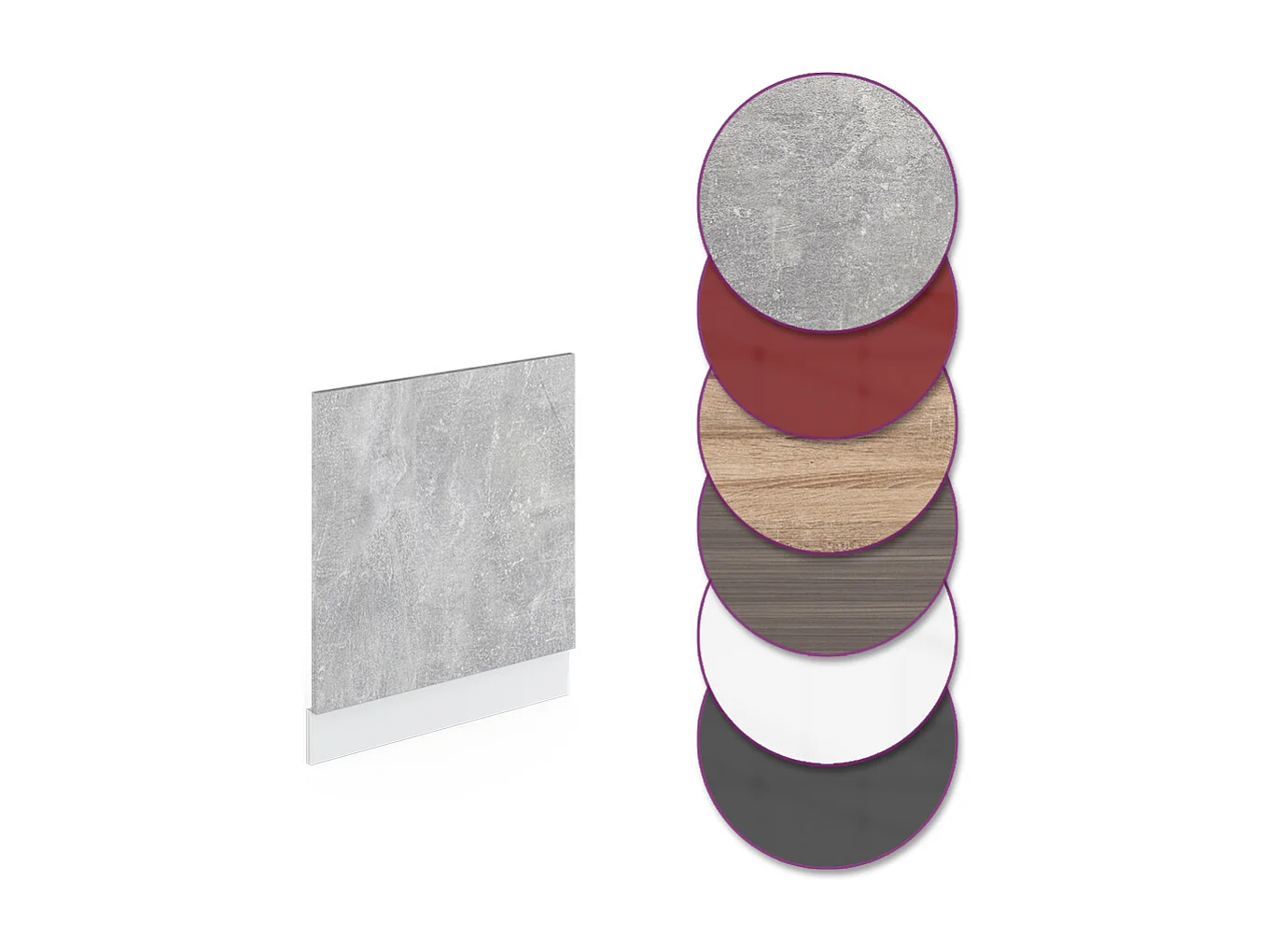 Panel frontal hormigón 60x1.6x57.2 r-line