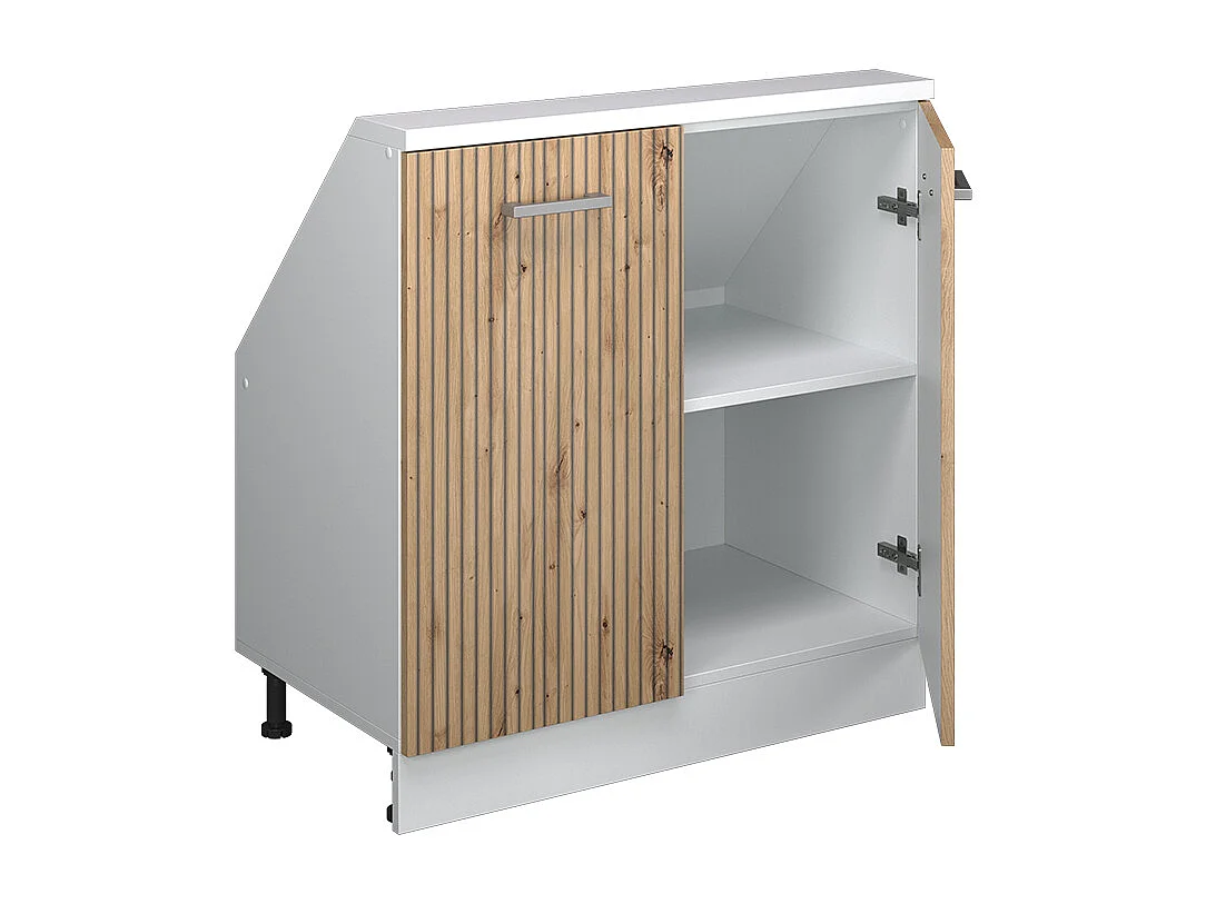 Küchenschrank für Dachschrägen artisan-eiche 80x46x81.6 r-line