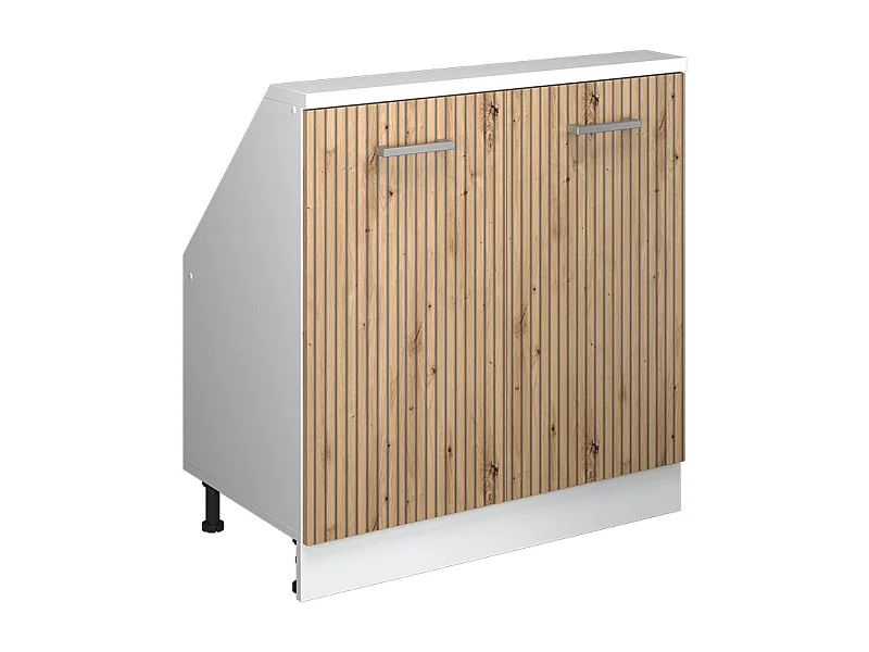 Küchenschrank für Dachschrägen artisan-eiche 80x46x81.6 r-line
