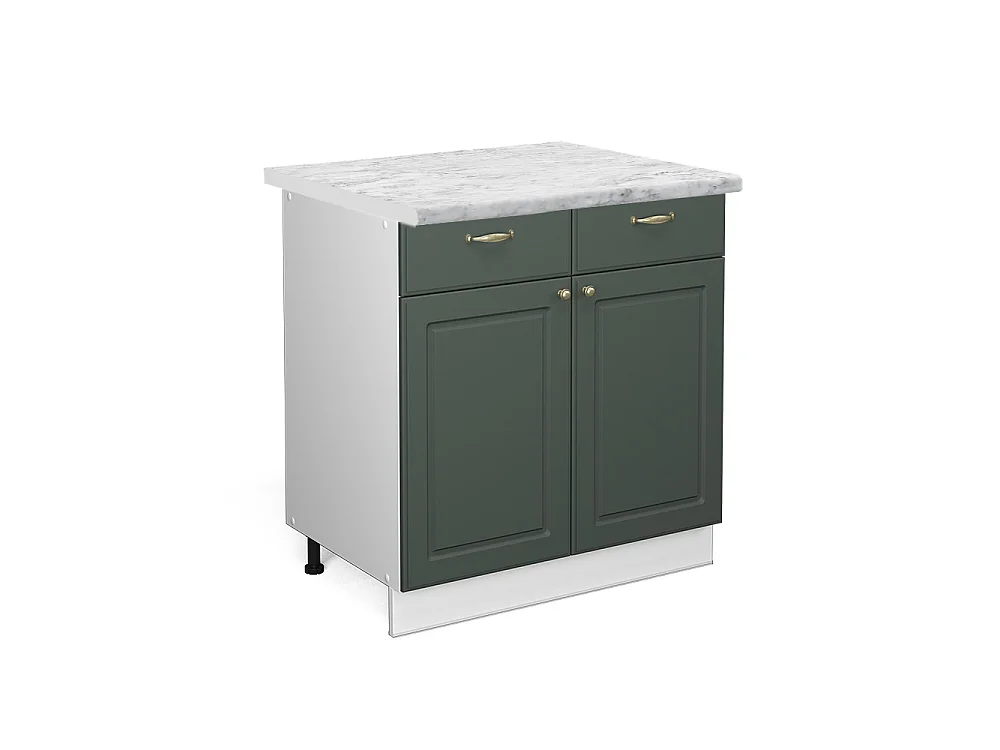 Keukenonderkast groen-goud landhuis 80x60x82 fame-line