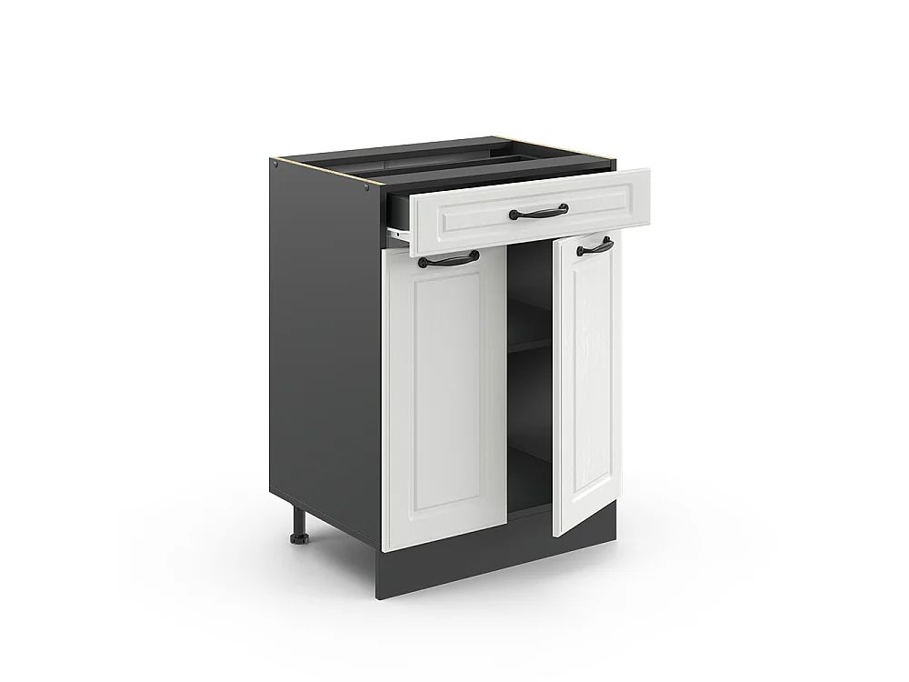 Küchenunterschrank weiß landhaus 60x60x81.6 r-line