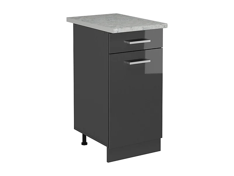 Keukenonderkast antraciet hoogglans 40x60x81.6 r-line