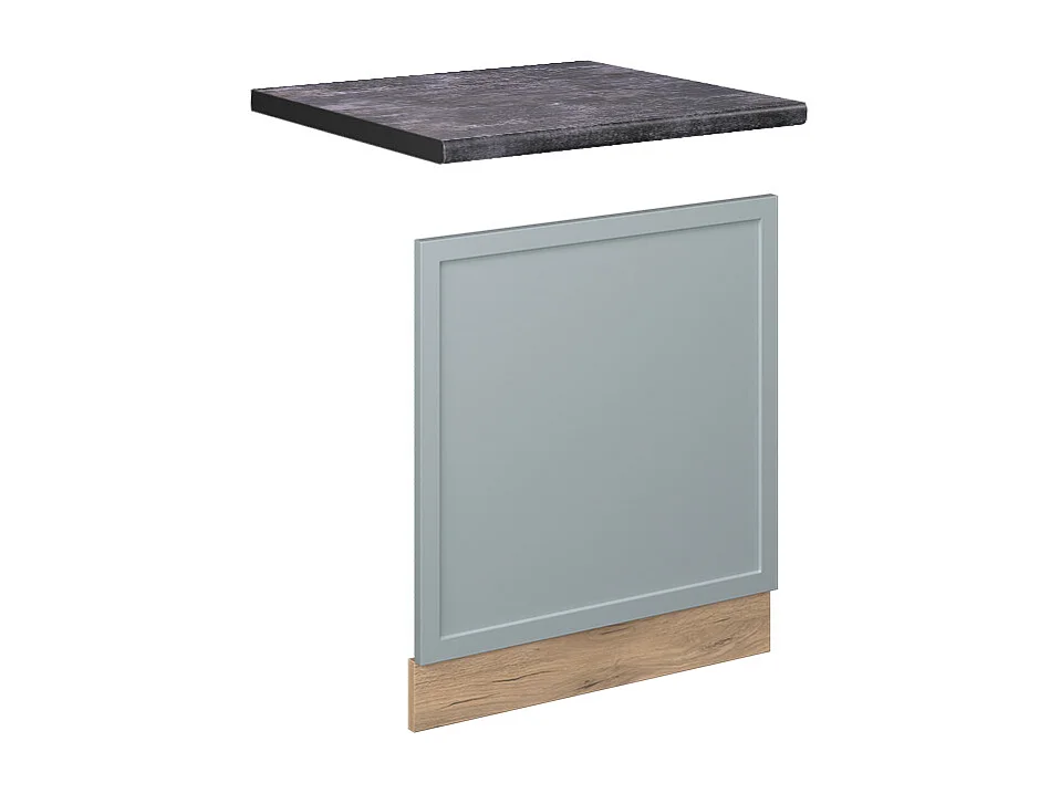 Panel frontal azul claro-gris 60x1.6x67.4 fame-line