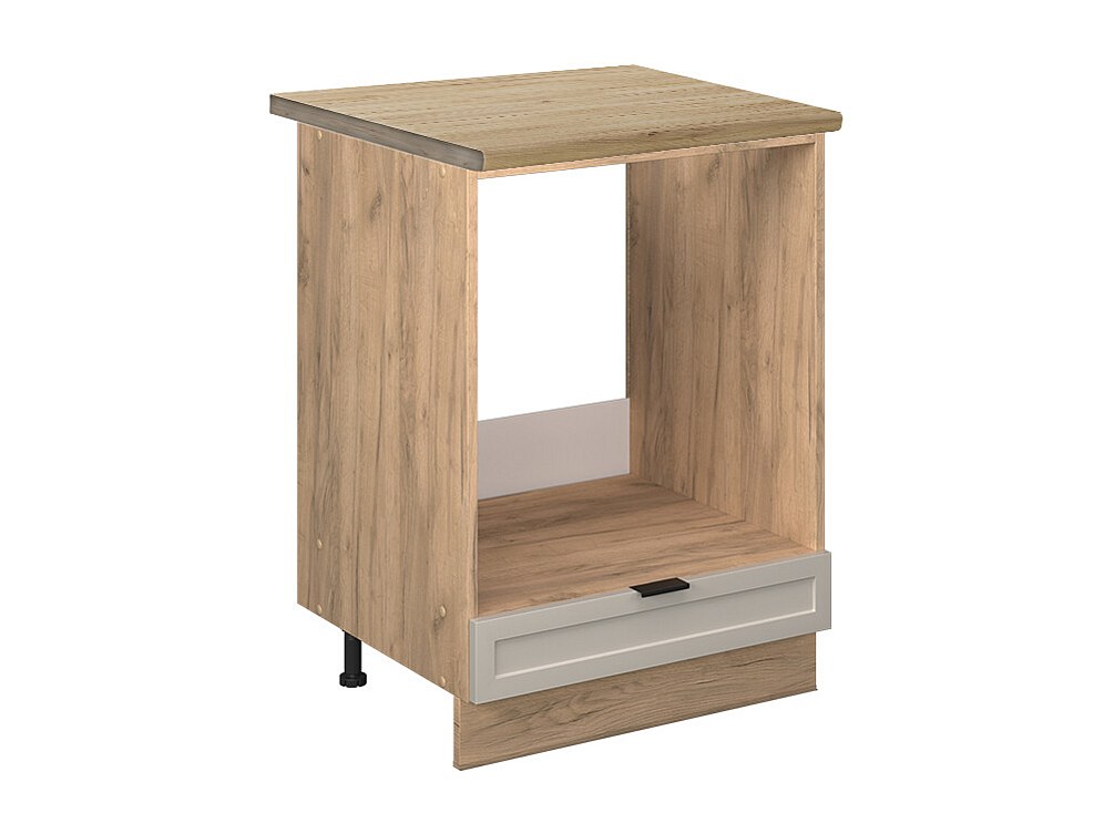 Meuble pour four grisbeige 60x60x82 fame-line