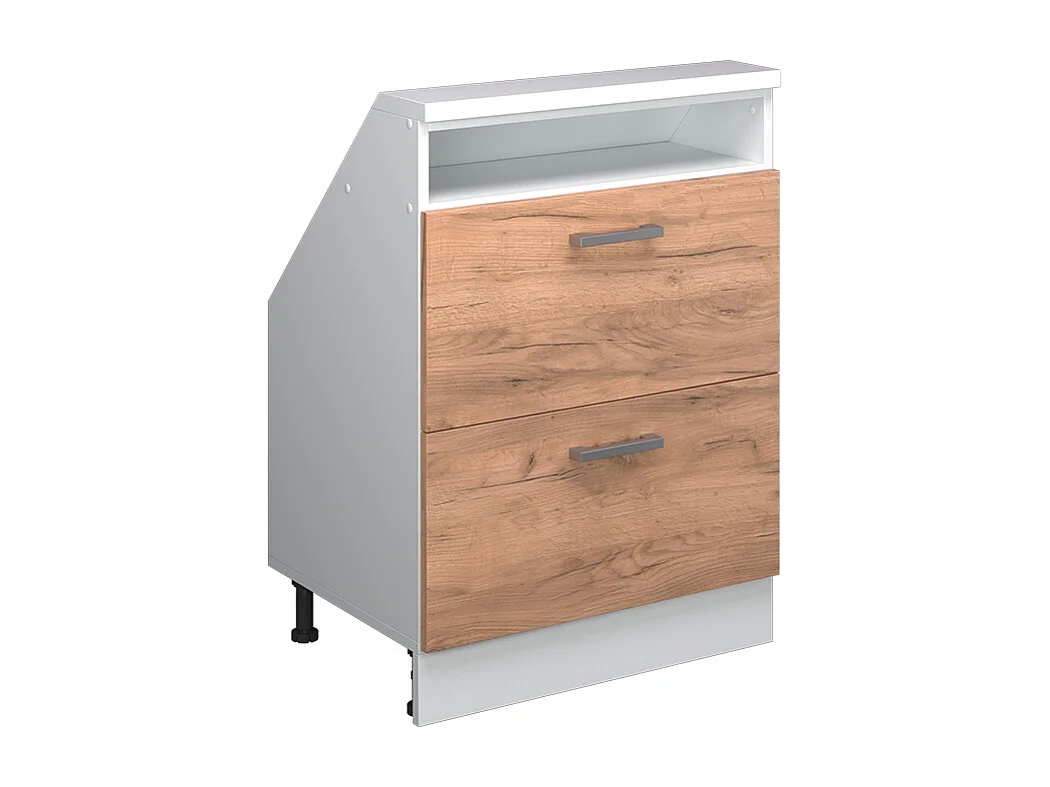 Armario de cocina para techo inclinado roble dorado 60x46x81.6 r-line