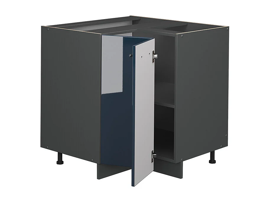 Meuble dangle bleu foncé brillant 80.5x60x82 fame-line