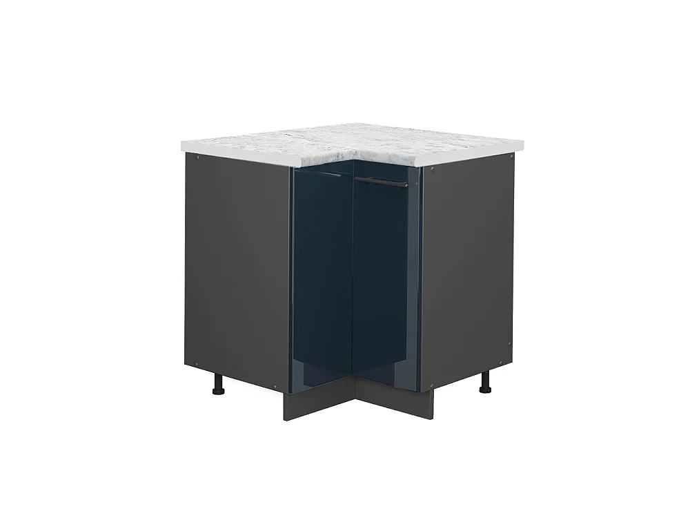 Meuble dangle bleu foncé brillant 80.5x60x82 fame-line