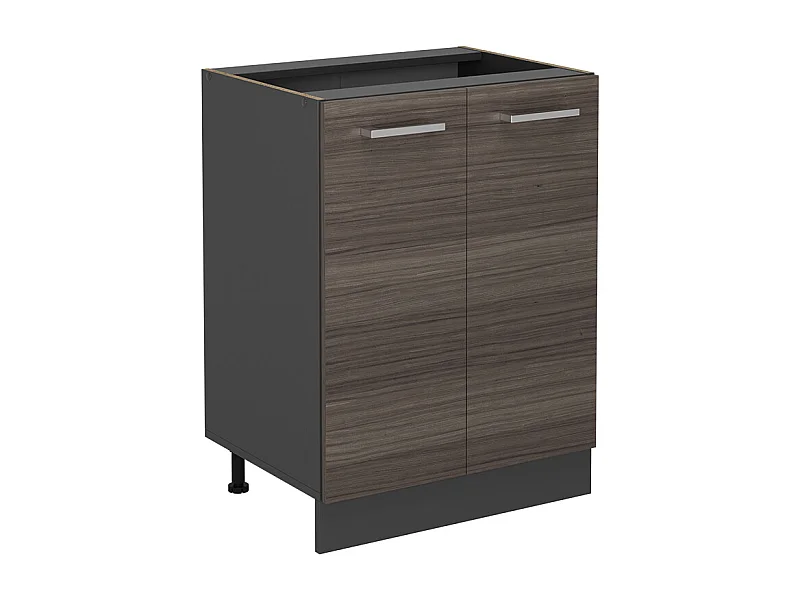 Meuble bas de cuisine gris noble 60x46x81.6 r-line