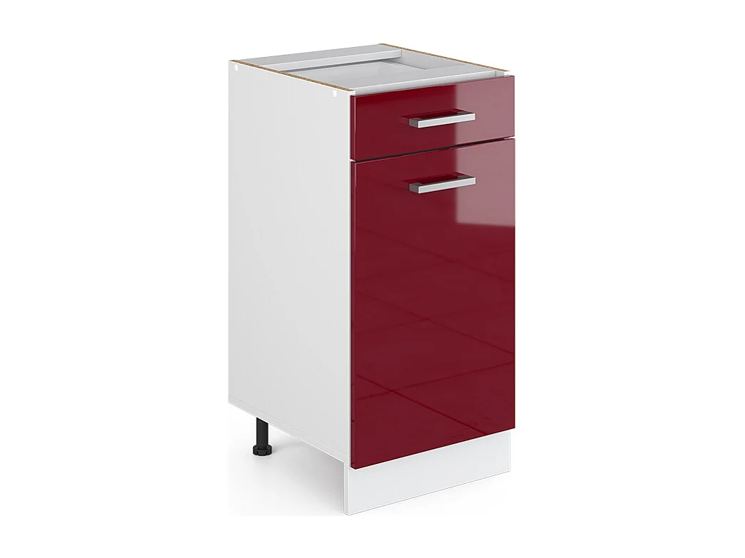 Küchenunterschrank rot hochglanz 40x46x81.6 r-line