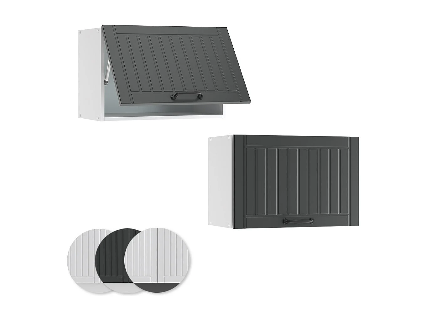 Hängeschrank anthrazit landhaus 60x34.1x40 fame-line