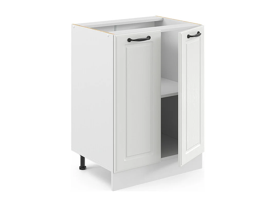 Mobiletto base cucina bianco casa di campagna 60x46x81.6 r-line