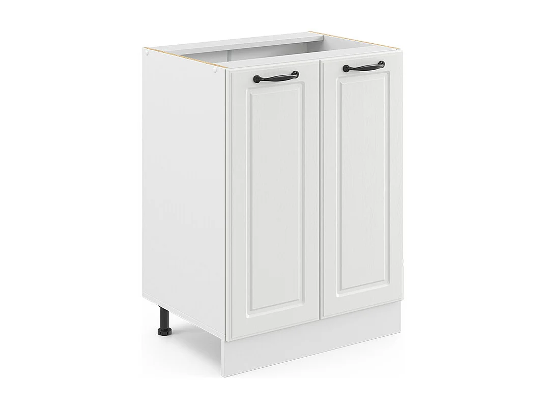 Meuble bas de cuisine blanc campagne 60x46x81.6 r-line