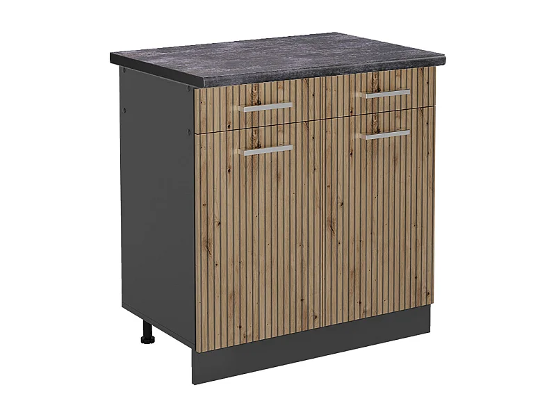 Meuble cuisine chêne artisan 80x60x81.6 r-line