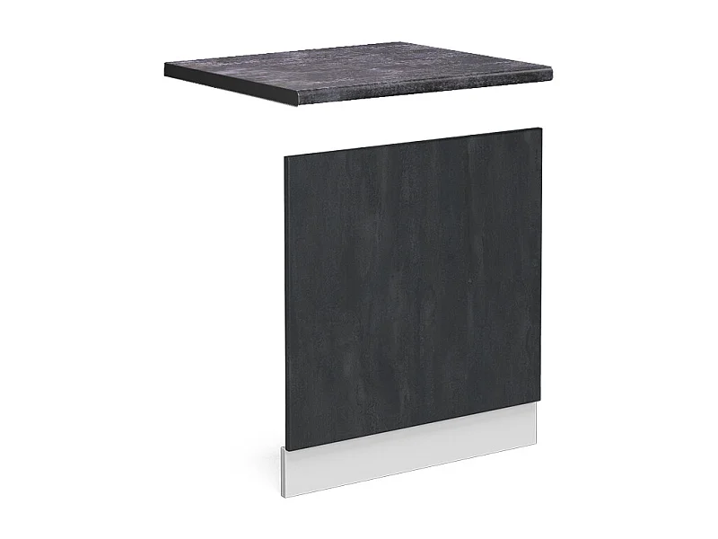 Panel frontal hormigón negro 60x1.6x57.2 r-line