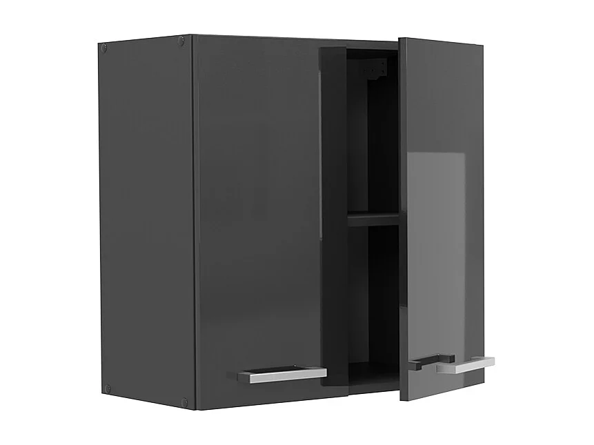 Elément haut de cuisine anthracite haute brillance 60x31x60 r-line