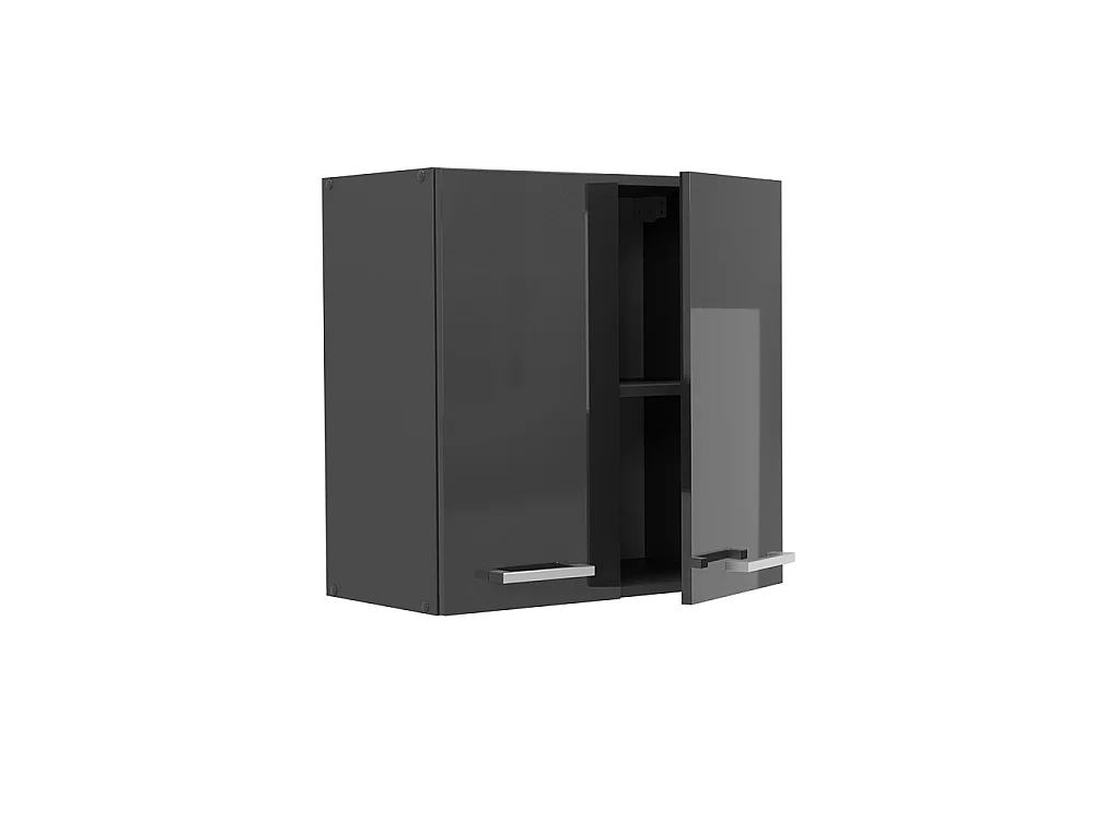 Wall cabinet anthracite high gloss 60x31x60 r-line
