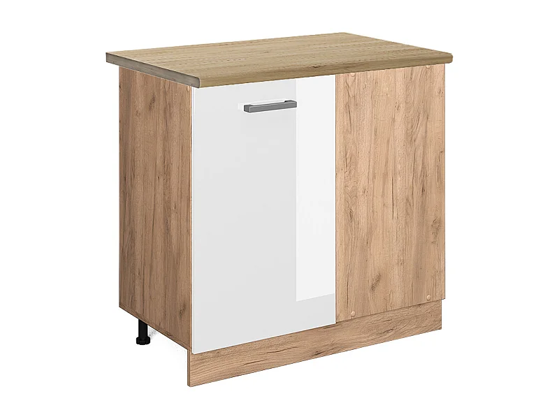 Armario de esquina blanco alto brillo 86x60x81.6 r-line