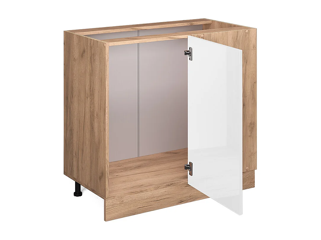 Mobile ad angolo cucina bianco lucido 86x60x81.6 r-line