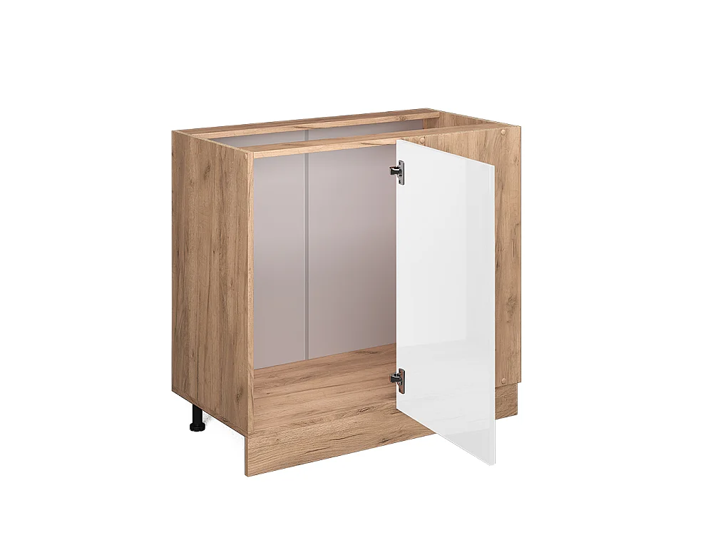 Armario de esquina blanco alto brillo 86x60x81.6 r-line