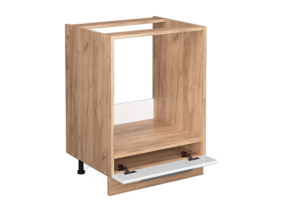 Armario para horno empotrado blanco alto brillo 60x60x82 fame-line