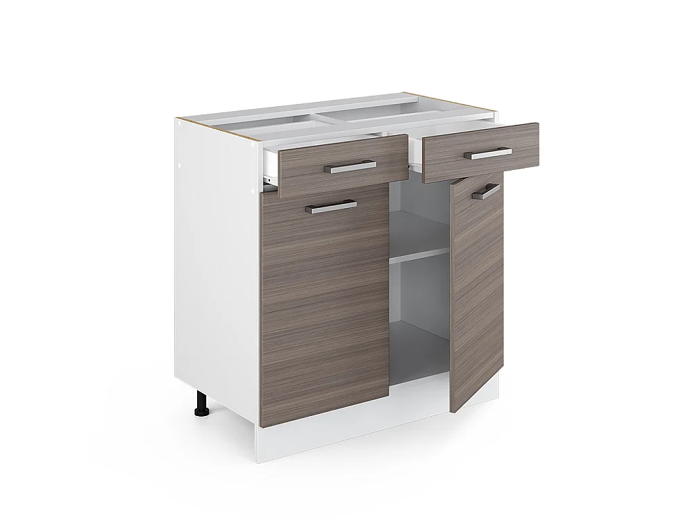 Küchenunterschrank edelgrau 80x60x81.6 r-line