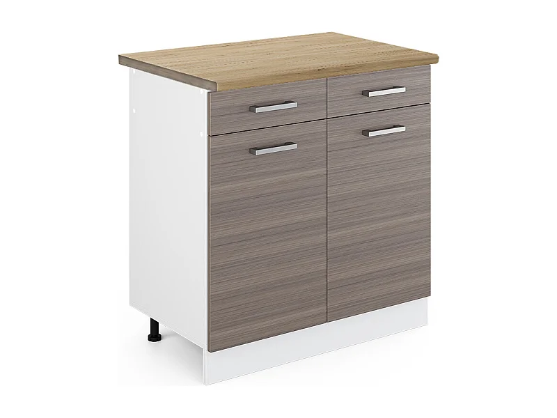 Mobiletto base per cucina grigio nobile 80x60x81.6 r-line