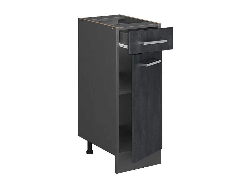 Mueble bajo de cocina hormigón negro 30x60x81.6 r-line