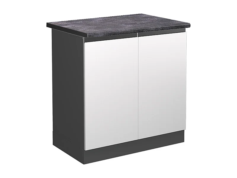 Armario bajo para fregadero blanco 80x60x81.6 r-line