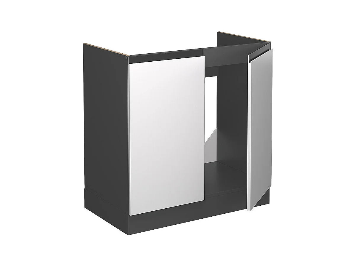 Meuble bas sous-évier blanc 80x60x81.6 r-line