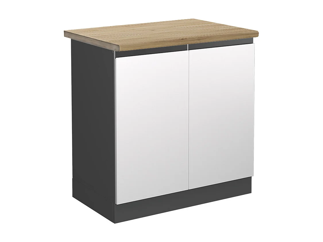 Armario bajo para fregadero blanco 80x60x81.6 r-line