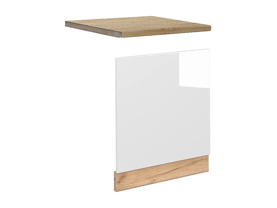 Panel frontal blanco alto brillo 60x1.6x67.4 fame-line