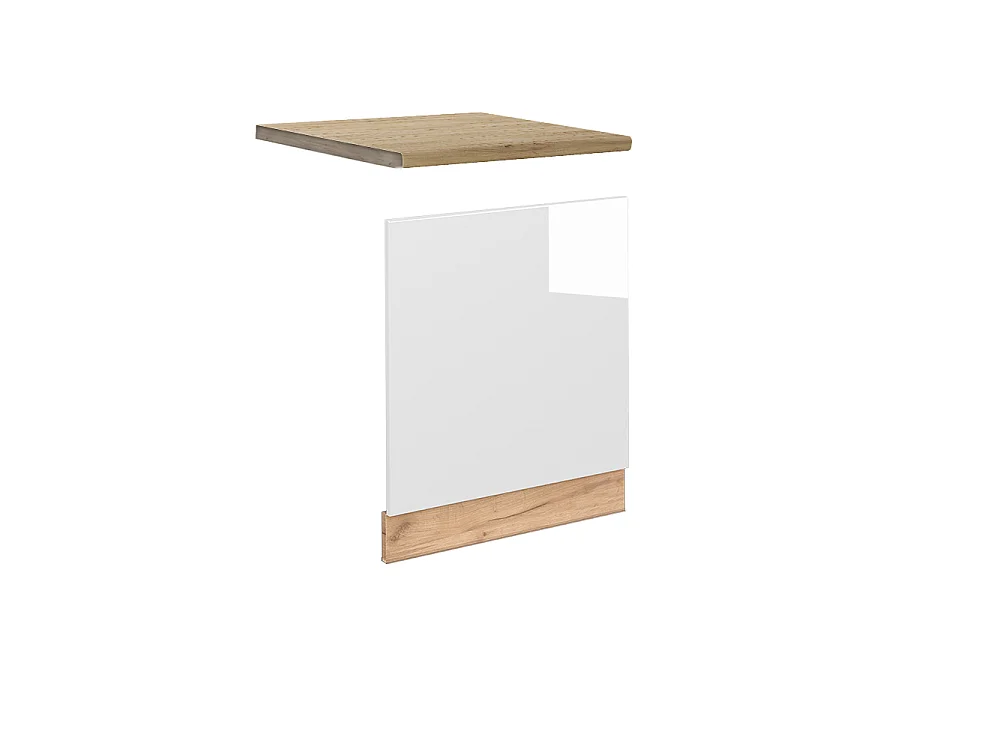 Frontblende weiß hochglanz 60x1.6x67.4 fame-line