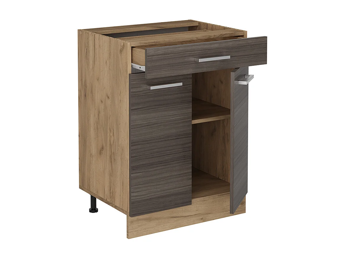 Mueble bajo de cocina gris noble 60x60x81.6 r-line
