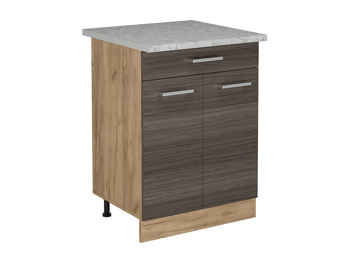 Meuble cuisine gris noble 60x60x81.6 r-line