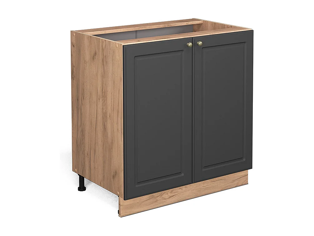 Mueble bajo de cocina antracita-oro 80x51.6x82 fame-line