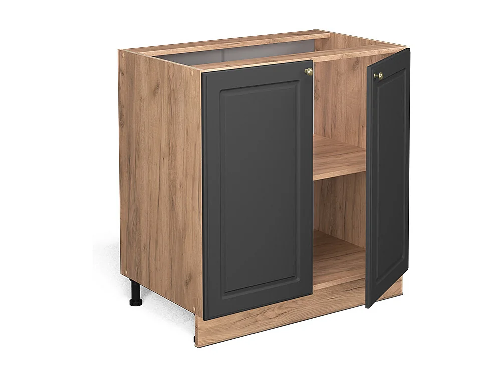 Mueble bajo de cocina antracita-oro 80x51.6x82 fame-line