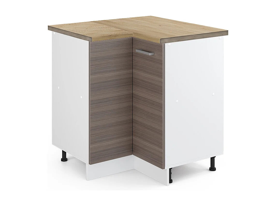 Mobile ad angolo cucina grigio nobile 75.6x60x81.6 r-line