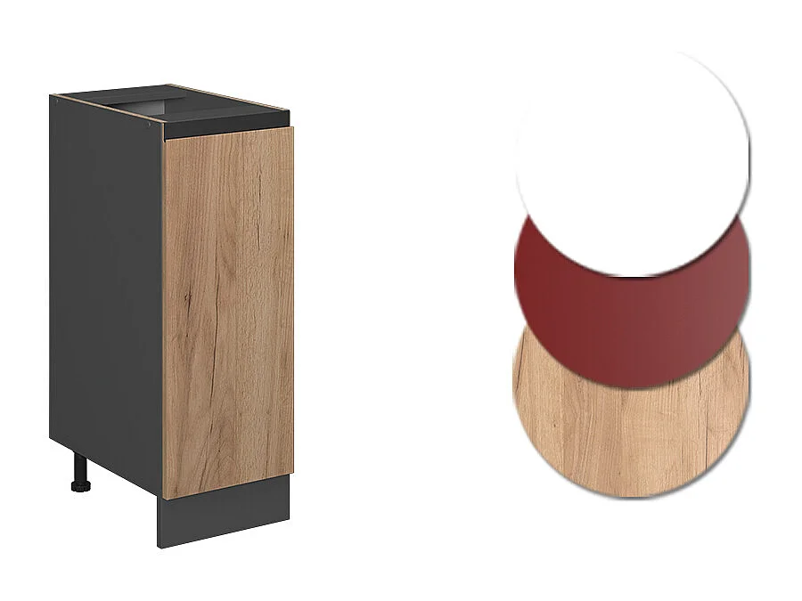 Meuble de cuisine chêne de force doré 30x60x81.6 r-line