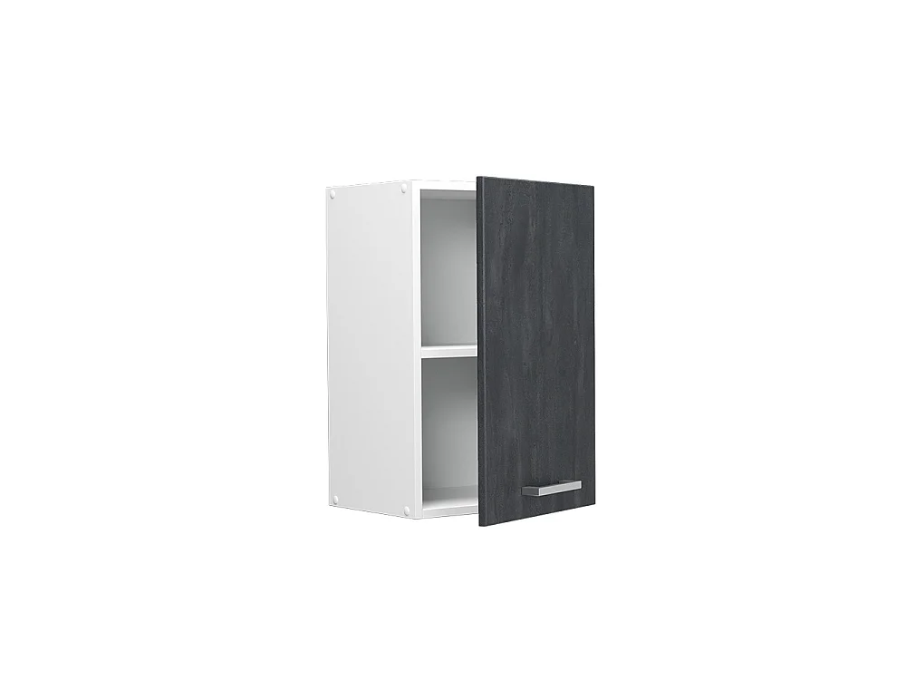Wall cabinet black concrete 40x31x60 r-line