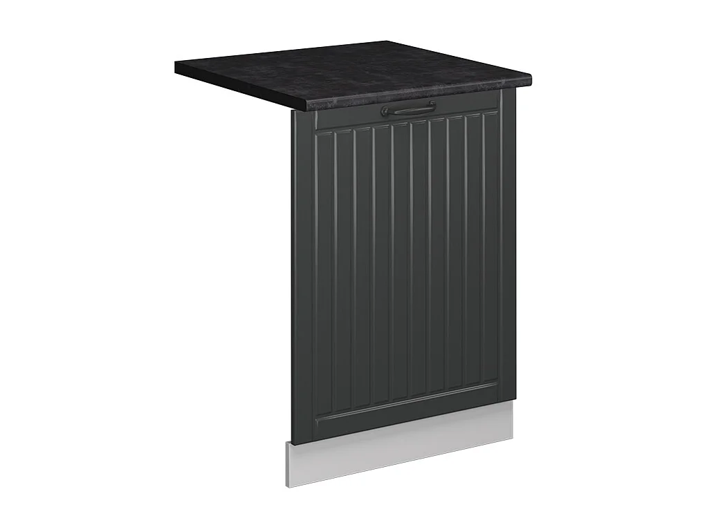 Façade de lave-vaisselle anthracite campagne 60x1.6x81.8 fame-line