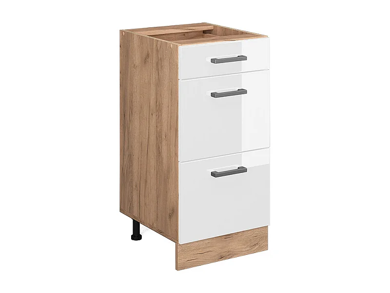 Mueble bajo de cocina blanco alto brillo 40x46x81.6 r-line