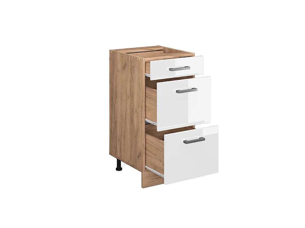 Keukenonderkast wit hoogglans 40x46x81.6 r-line