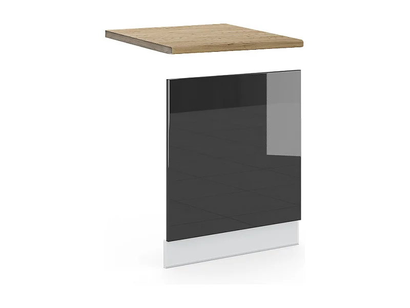 Painel frontal antracite alto brilho 60x1.6x67.4 fame-line