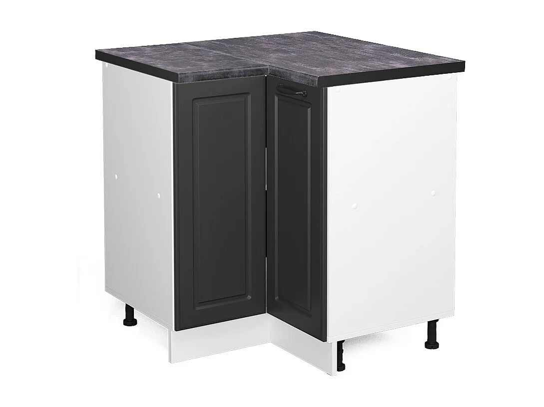 Mobile ad angolo cucina antracite casa di campagna 75.6x60x81.6 r-line