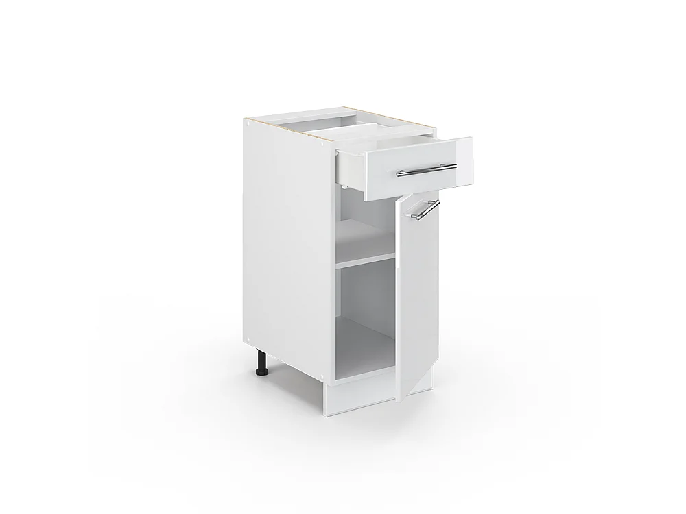 Mobiletto base per cucina bianco lucido 40x51.6x82 fame-line