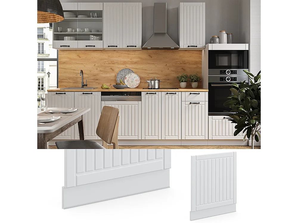 Frontpaneel wit landhuis 60x1.6x67.4 fame-line